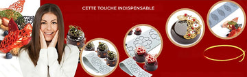 moule silicone à motifs pour decoration desserts