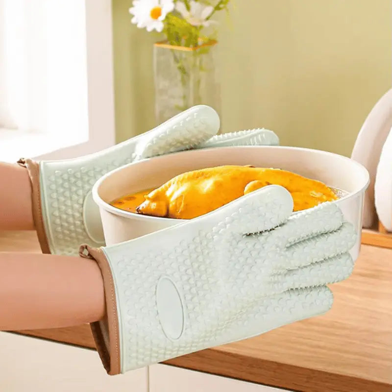 ustensile-de-la-cuisine-gant-anti-chaleur -en-silicone